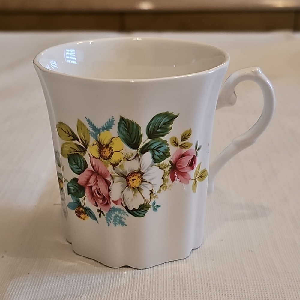 Royal Grafton teacup bright florals Coffee mug made in England